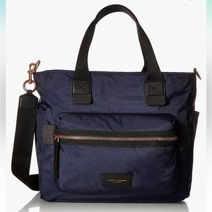 MARC JACOBS Biker Baby Nylon Diaper Bag XL Navy/black